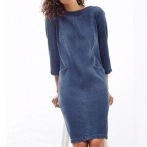 J. Jill Denim Blue Midi Dress